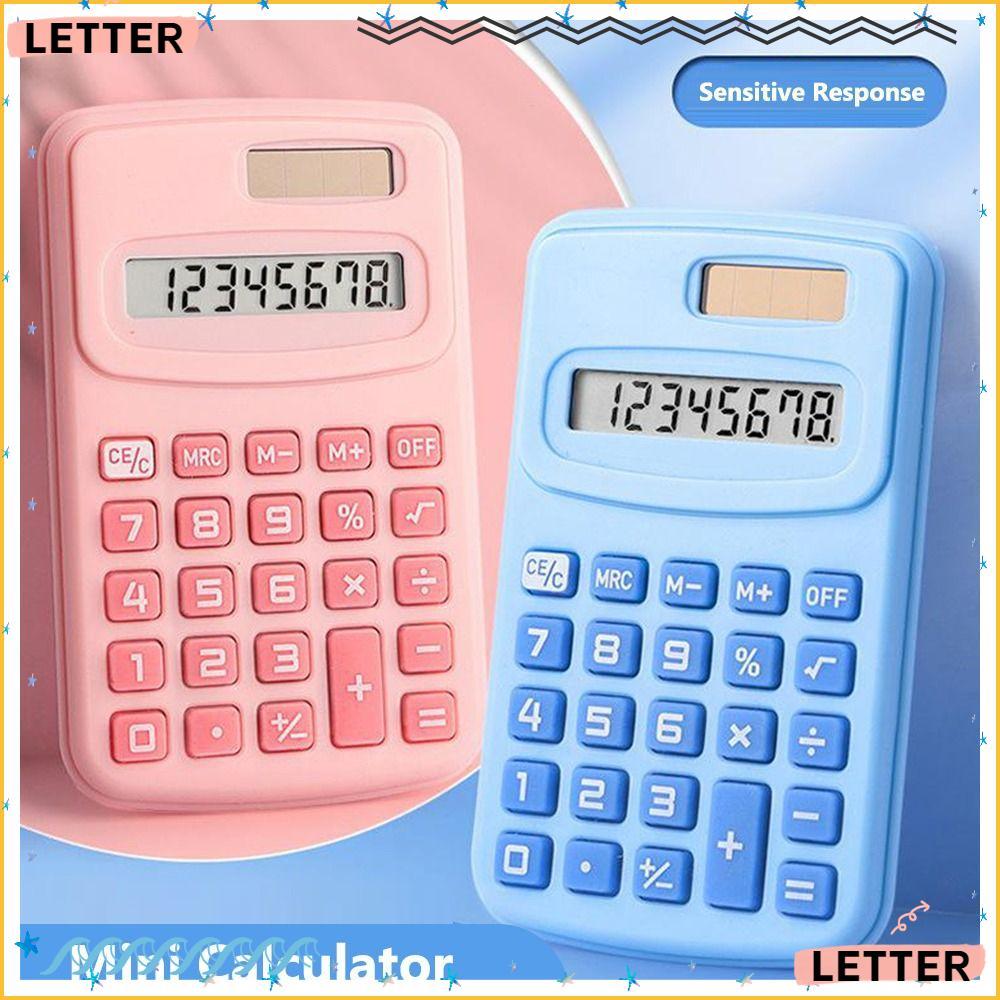 Calculadora Científica De Letras , Mini De Bolso Com Display LCD Grande De 8 Dígitos , Silenciosa