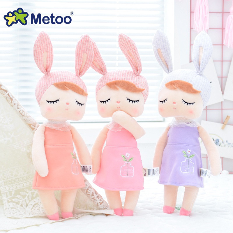 Boneca de Pelúcia Metoo Doll Plush Doll Angela Roupa de Criança Menina Brinquedo Aniversário Menina Boneca Confortável