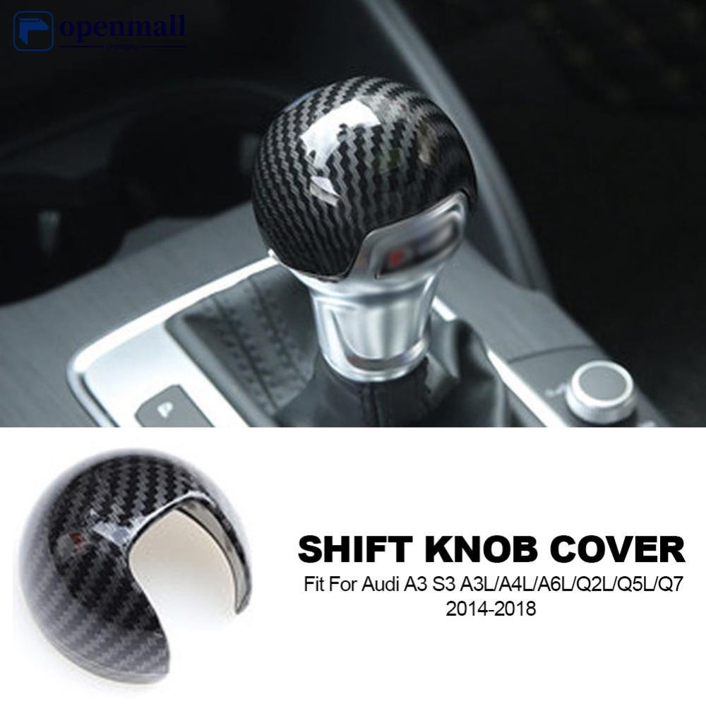 Carbon Padrão De Fibra Botão De Mudança De Marcha Manípulo Adesivo De Capa Para Audi A3 S3 A3L/A4L/A6L/Q2L/Q5L/Q7 2014
