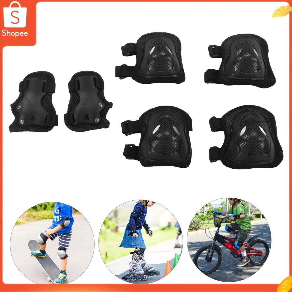 Hap Conjunto de equipamentos de proteção para joelho, cotoveleira, protetores de pulso, patinação para crianças e