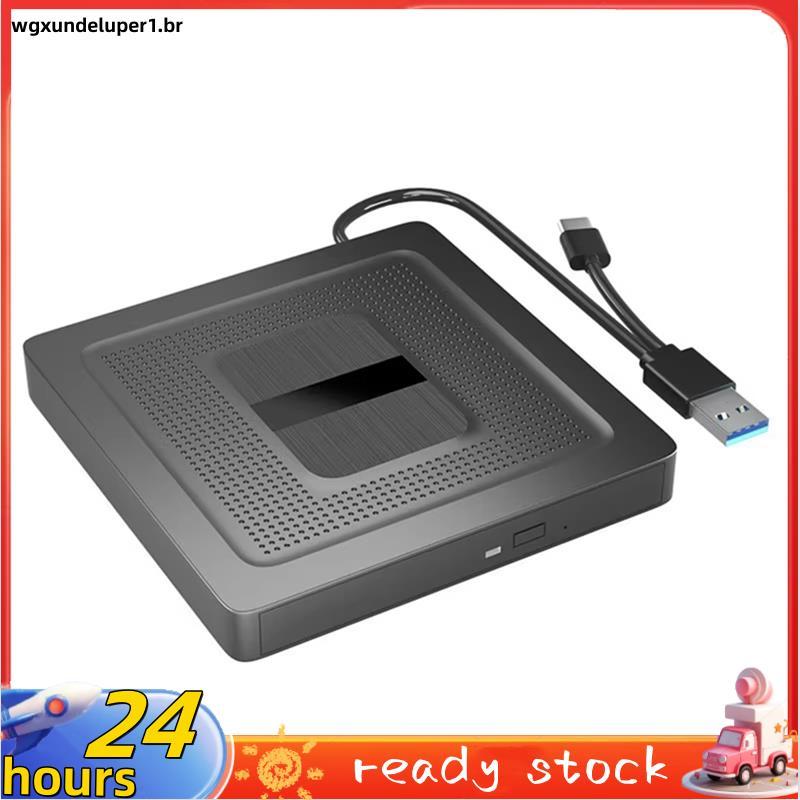 Unidade Bluray Externa 2 Em 1 USB3.0 Type C Portátil CD DVD BD Gravador Leitor Óptica Para PC Laptop