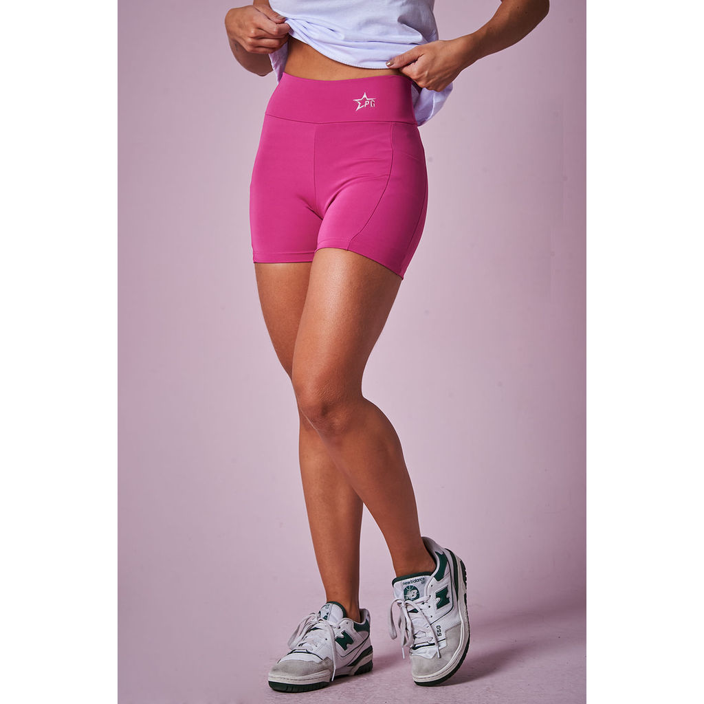 Short Feminino Fashion Fitness Planet Girls Rosa