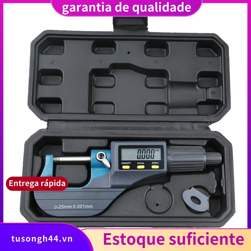 Micrômetro Digital , Ferramentas De Medição Profissionais Em Polegadas/Métricas , Medidor De Espessura De Resolução De 0