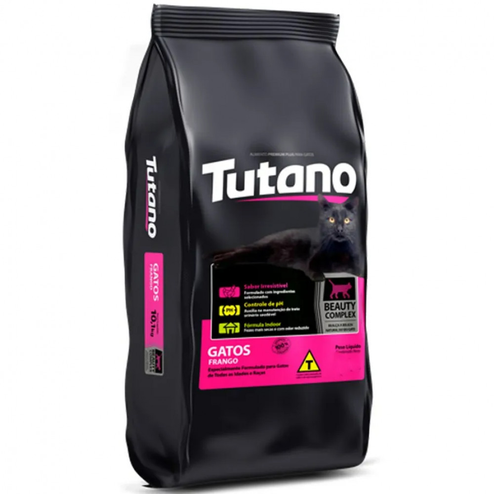 Ração Seca para Gato Adulto Sabor Frango 10,1kg Tutano