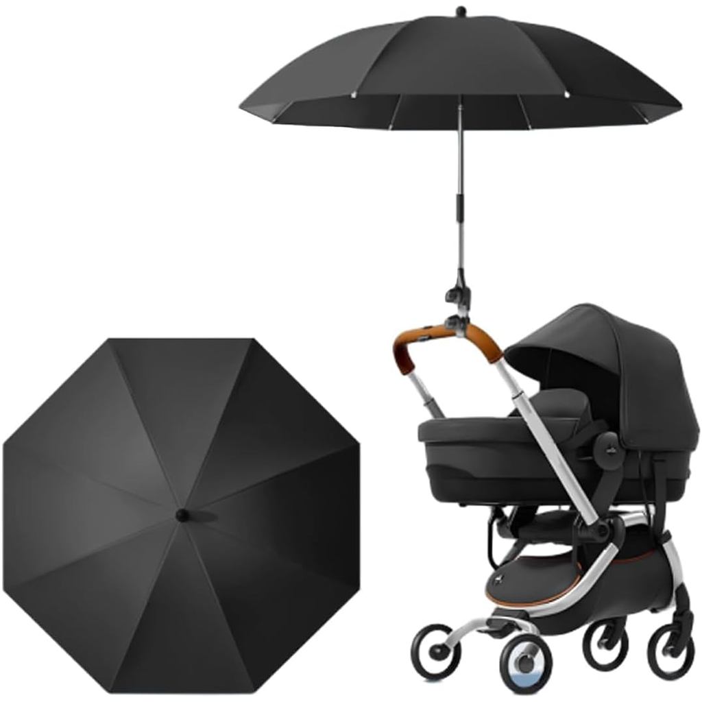 Guarda-Sol Universal Para Carrinhos De Bebê , Ajustável Anti-UV 50 + , Diâmetro 85 cm , Adequado