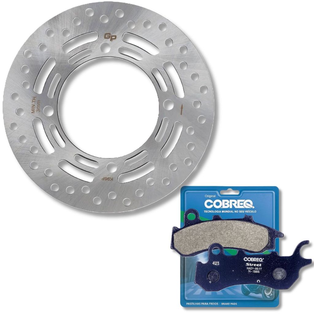 Disco de Freio Dianteiro Pcx 150 Combi Brake 2019-2022 + Pastilhas Cobreq