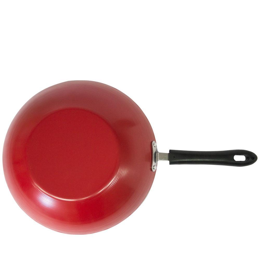 Frigideira Wok 30cm Antiaderente Cazza Vermelha