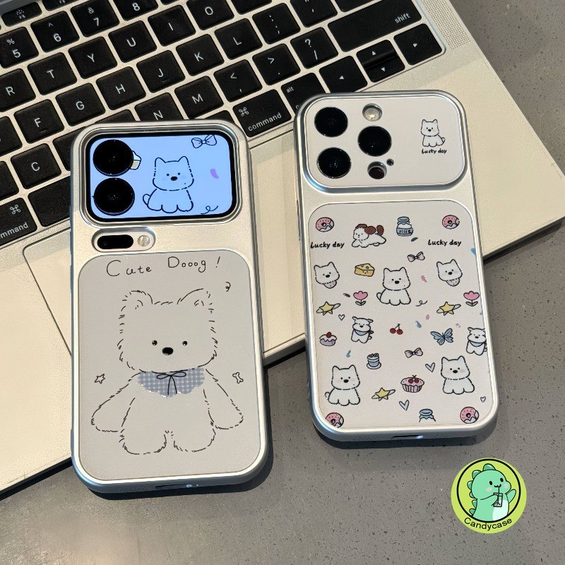 Capa De Cachorrinho Fofa Para Samsung Galaxy A17 M17 F17 A16 A15 M15 F15 A14 A13 M13 A12 F12 M12 A11 A10 A10S M10S 5G 4G