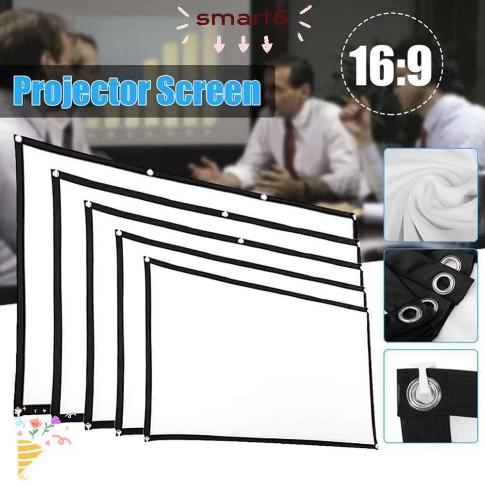 Cortina De Projeção Inteligente , Tela De Projetor Dobrável Sem Rugas HD Leve