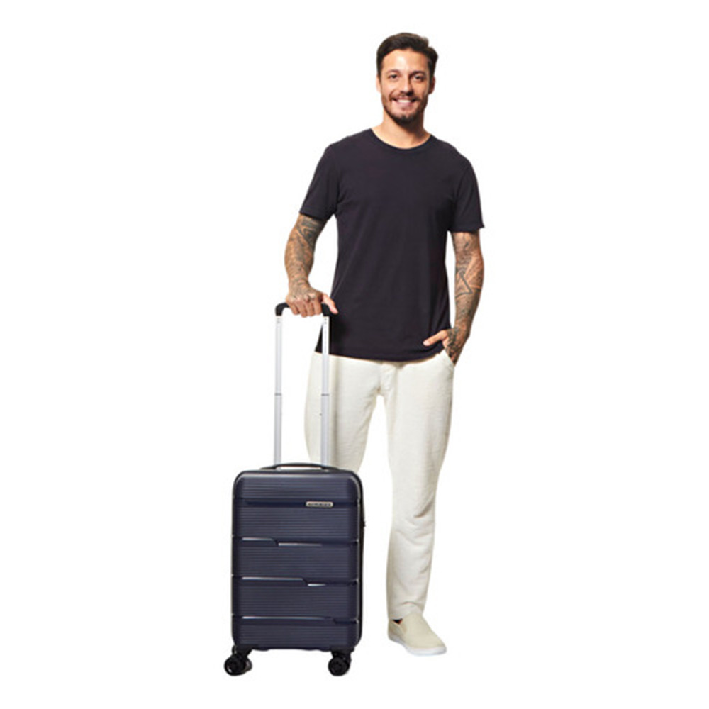 Mala de Viagem Bordo Polipropileno Polo King Luxo rodas 360