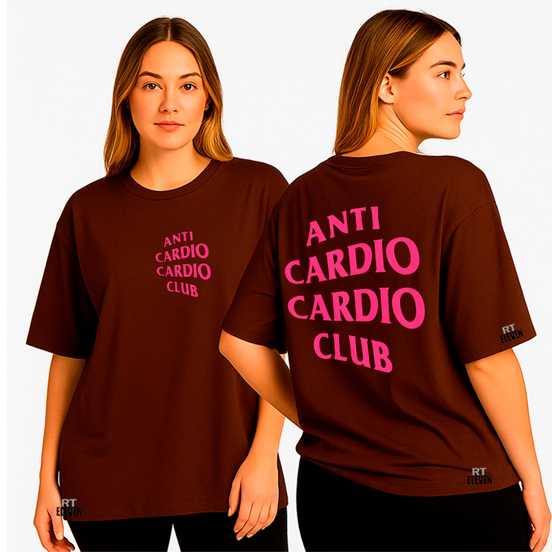Camiseta Feminina oversized Feminina Moda Fitness Treino academia exercícios Malha 100% Algodão Premium ART