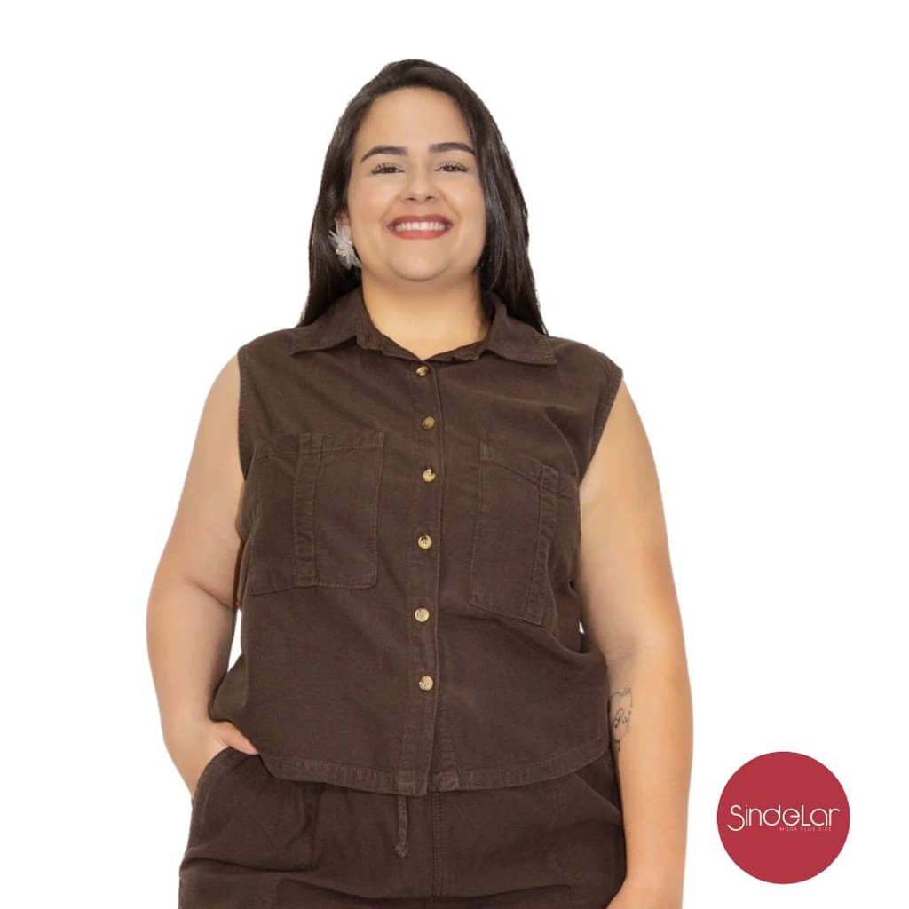 CAMISA REGATA MARROM PLUS SIZE DO GG AO G2 CAMBOS
