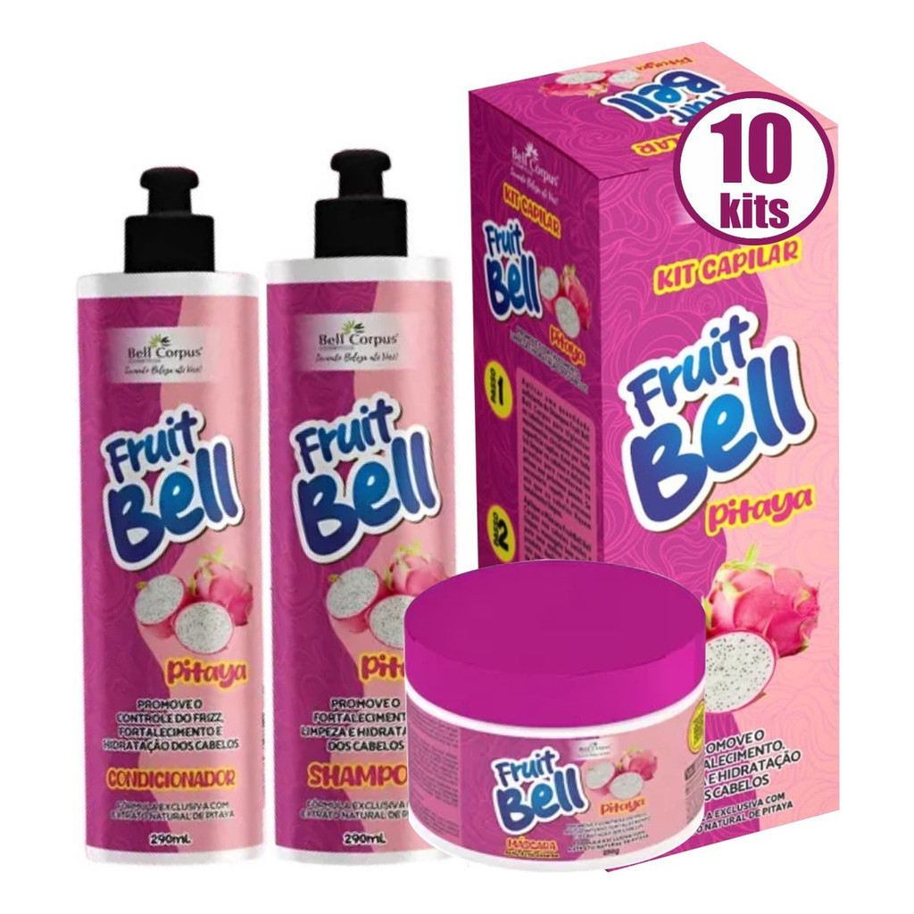 10 Kit Pitaya Fruit Bell Corpus 3 Em 1 Fios Atacado