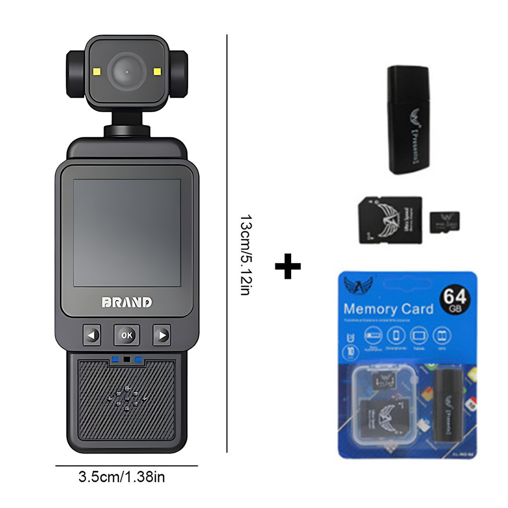 Câmera Esportiva 1080P WiFi para Bicicleta e Moto - Mini gravador de viagem com rotação de 360° em Oferta na Shopee