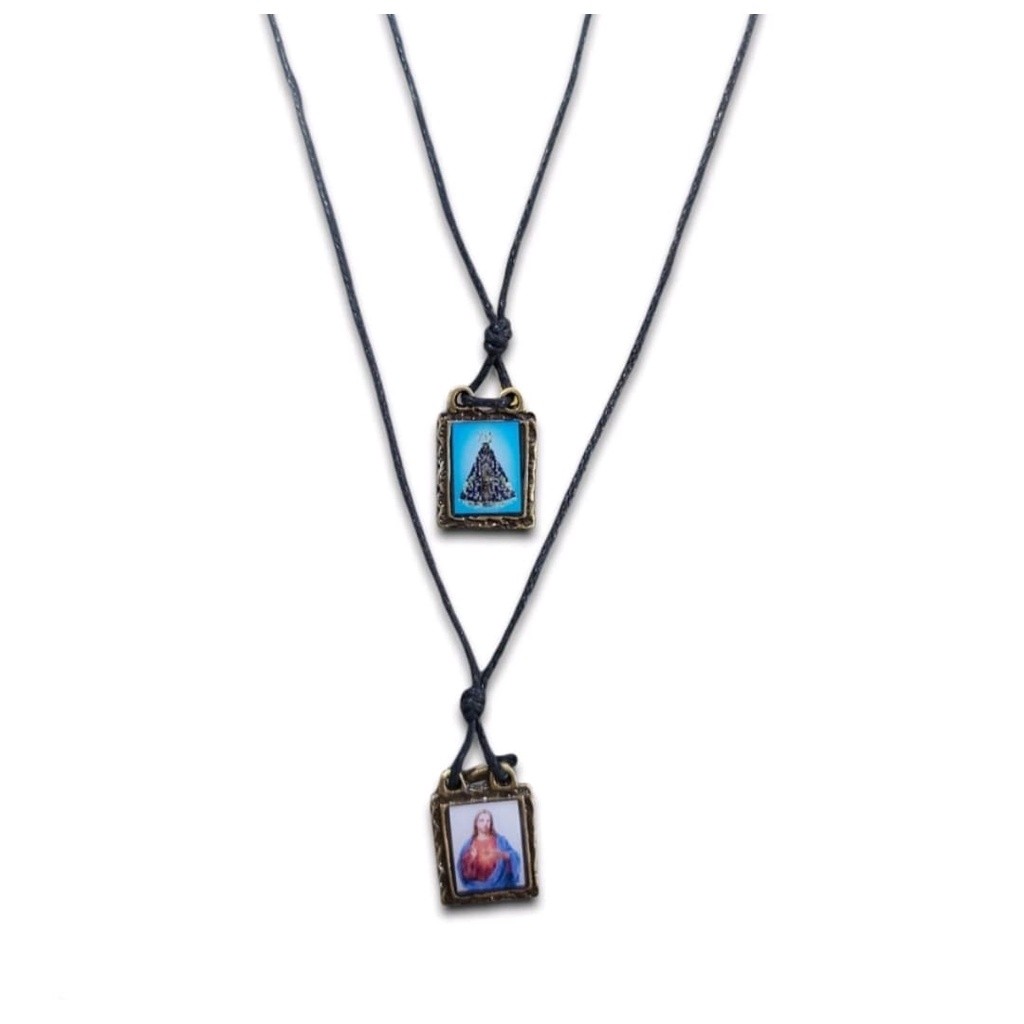 Escapulário Cordão Medalha de Nossa Senhora Aparecida Resinada em Oferta na Shopee