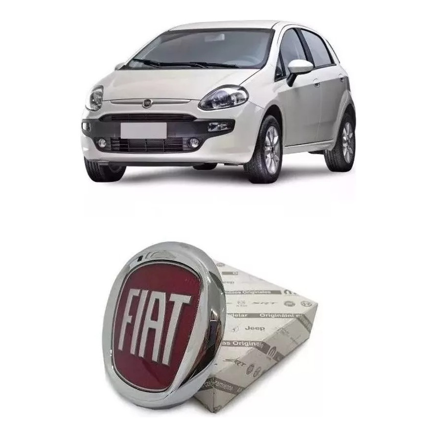 Emblema Fiat Grade Radiador Fiat Punto 2013 - 2017 Original
