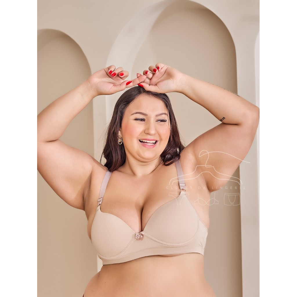 Kit 3 Sutias Reforçados Plus Size com Alças Largas e Bojo Grande Conforto Basico Dia a Dia Lingerie em Oferta na Shopee