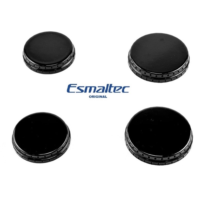 Kit com 4 Espalhadores Tampinhas Queimador do Fogão Esmaltec Veneza Ágata Caribe Munique Bali em Oferta na Shopee