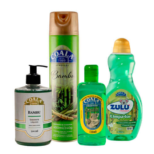 Kit Casa Limpa Coala/Zulu Perfumes - Bambu em Oferta na Shopee