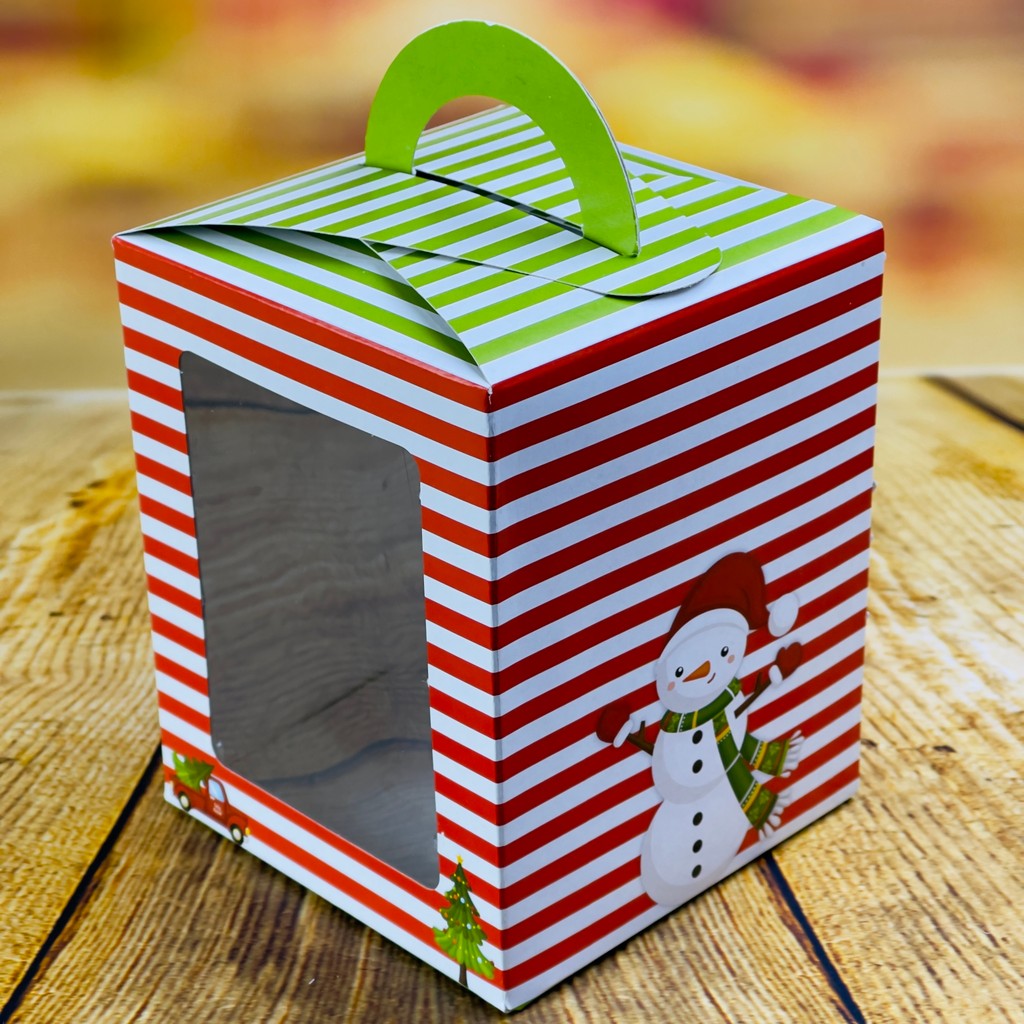 5 CAIXAS MINI P/ PANETONES 100G NATAL DIVERTIDO OUTLET - D26 122306