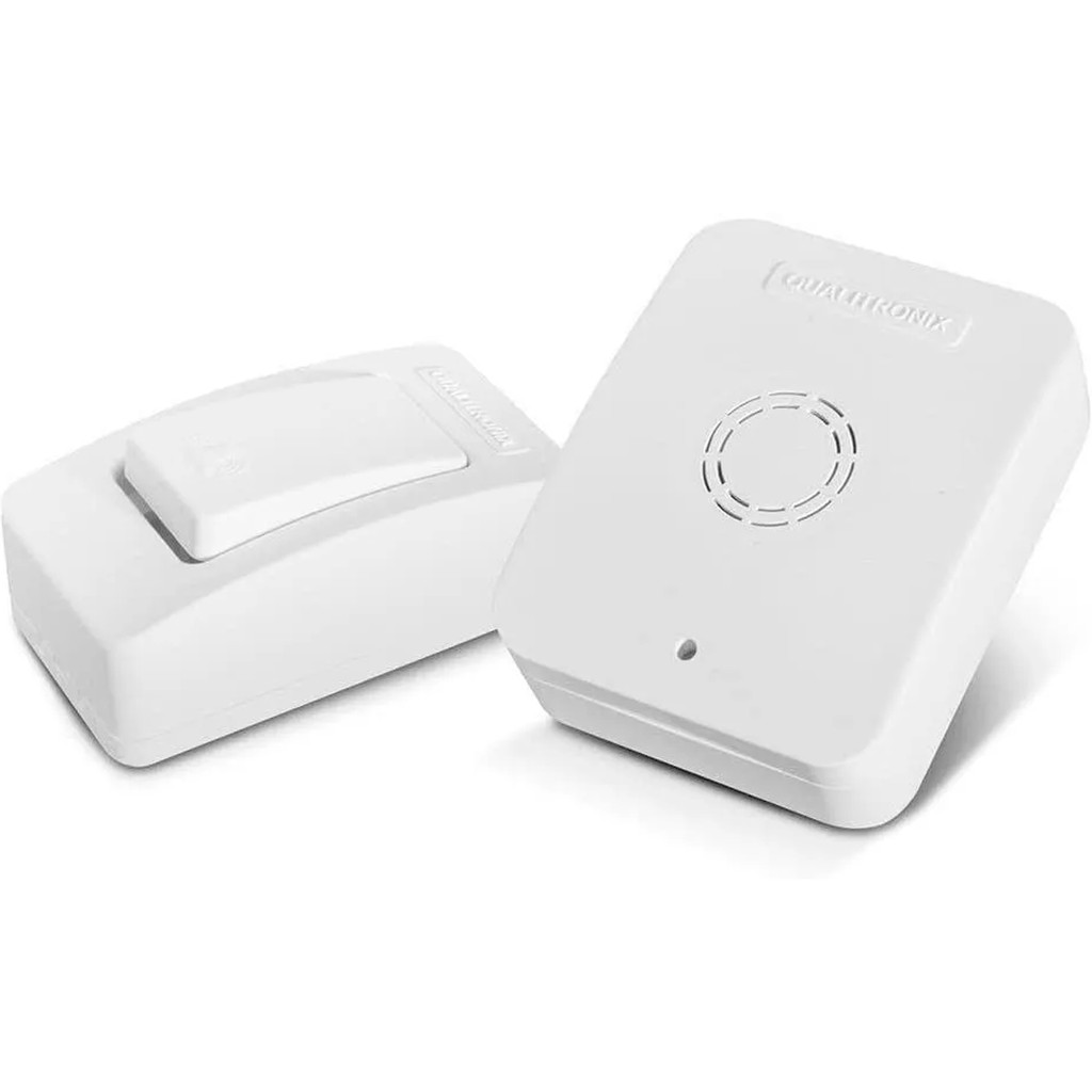 Campainha Sem Fio Alcance 150m Bivolt com Transmissor a Bateria QC1 Qualitronix Bivolt TOP em Oferta na Shopee