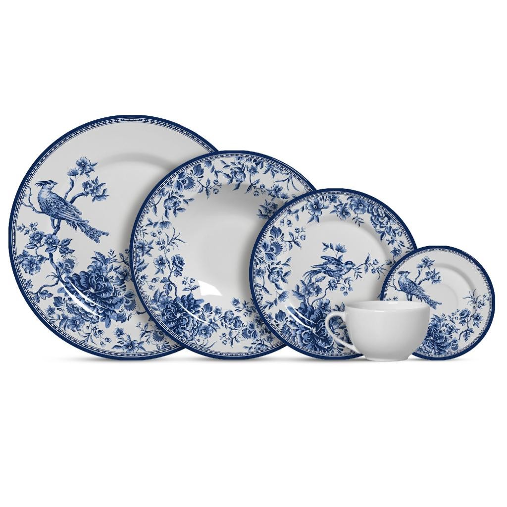 APARELHO DE JANTAR 20 PEÇAS CHINESE GARDEN ALLEANZA CERAMICA