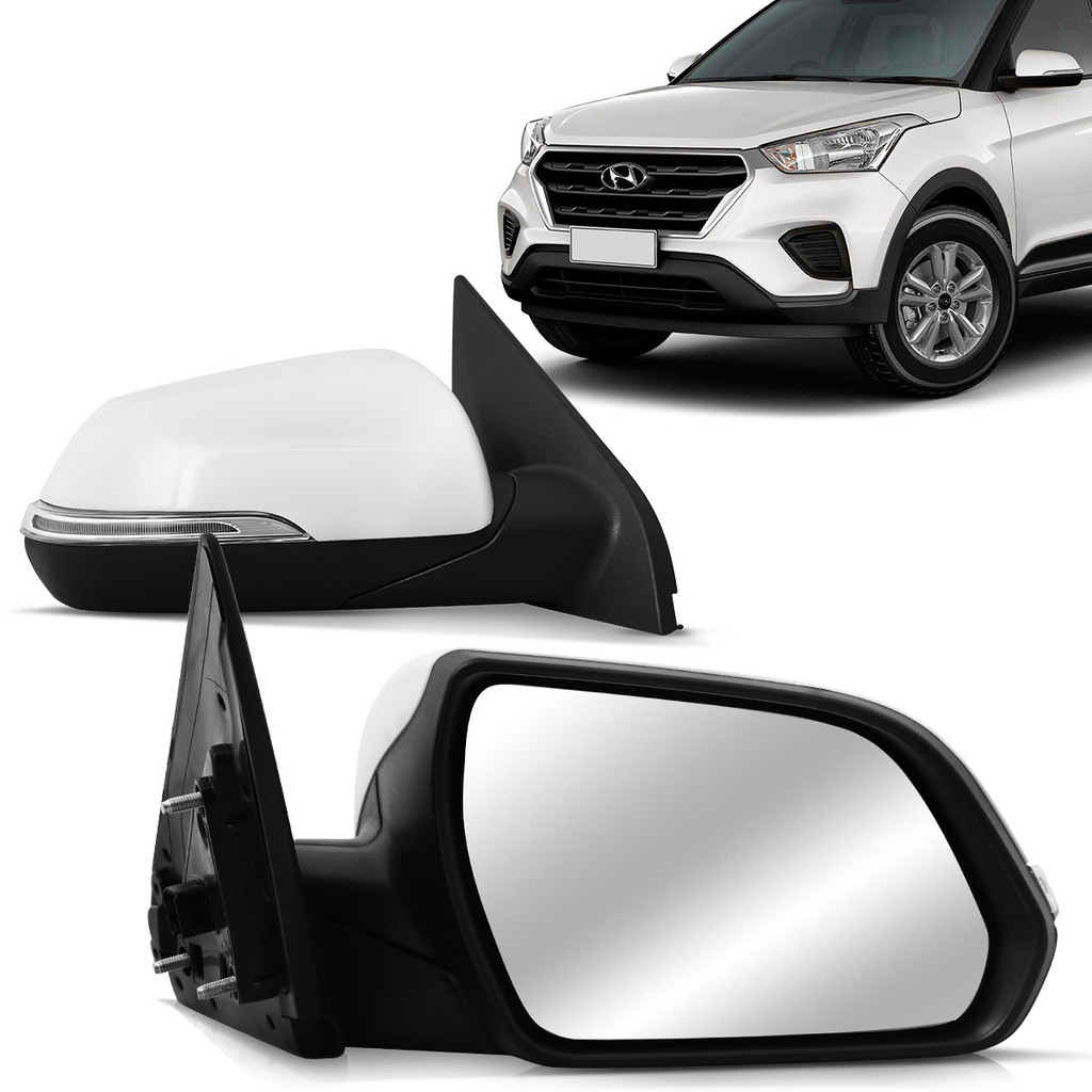 Retrovisor Externo Creta 2017 2018 2019 Elétrico Com Pisca