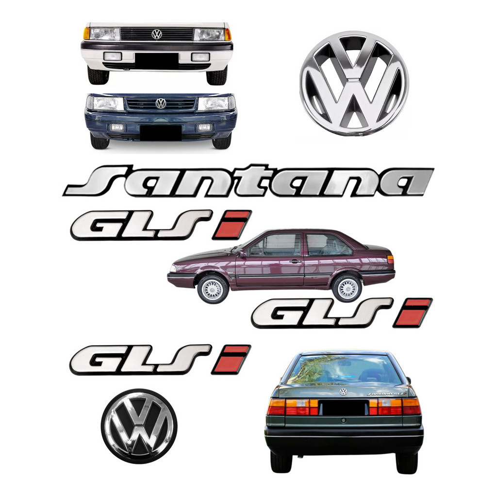 Kit Emblemas Santana Glsi + Laterais Glsi - 1991 À 1998