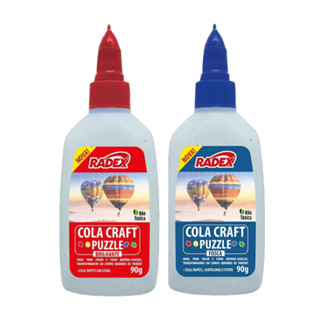 Cola Craft Puzzle para Quebra Cabeça Brilhante/Fosco, Transparente 90g, Radex. em Oferta na Shopee