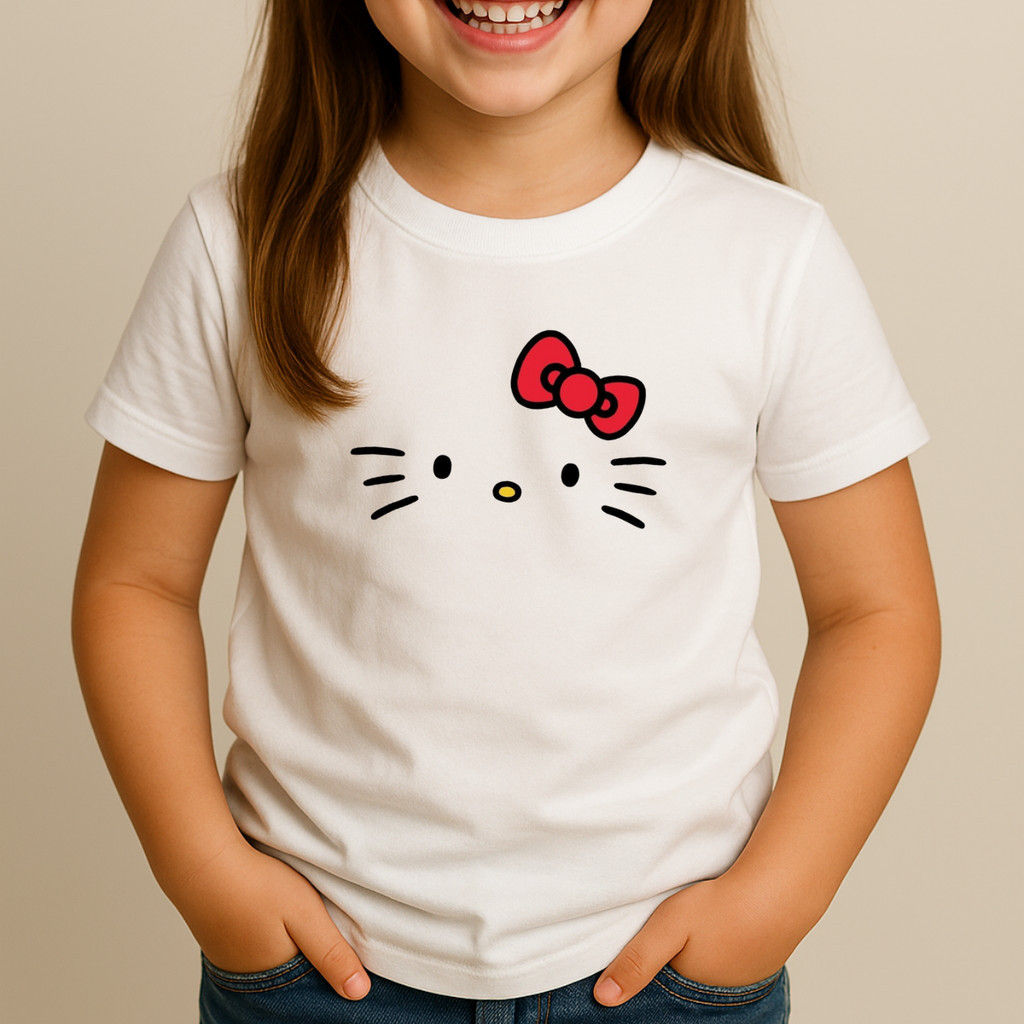 Camiseta infantil hello kitty menina juvenil infantil do 02 ao 14 camisa algodão camisa hellokitty meninas