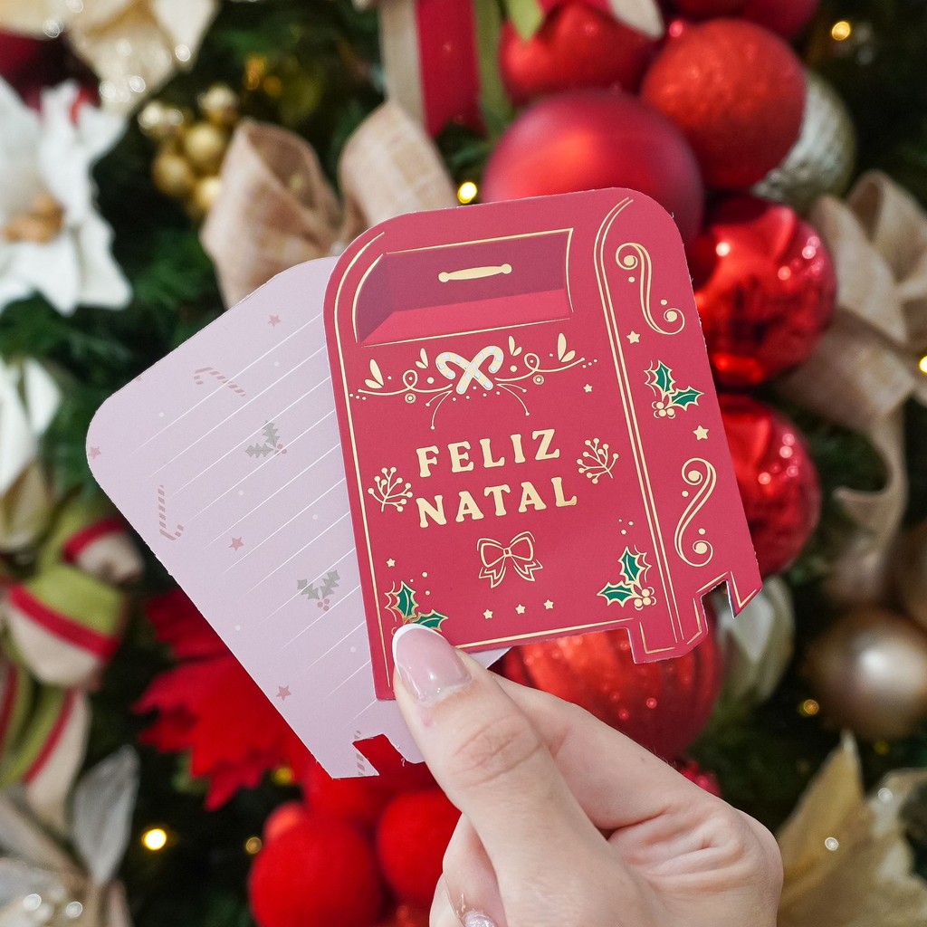 Postal Hot Stamping "Caixa Correio" - Coleção Natal