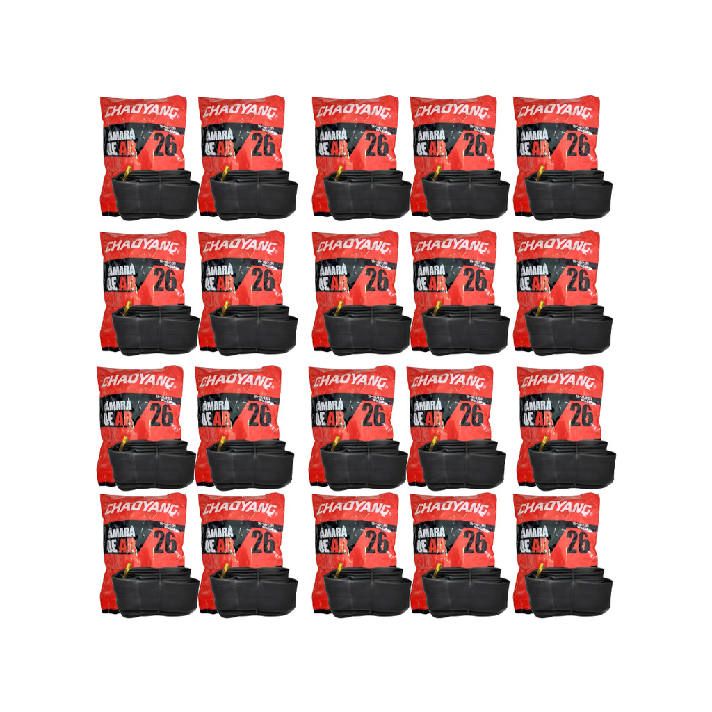 Kit 20 Câmaras De Ar Bicicleta Aro 26x1.90/2.125  Schrader em Oferta na Shopee