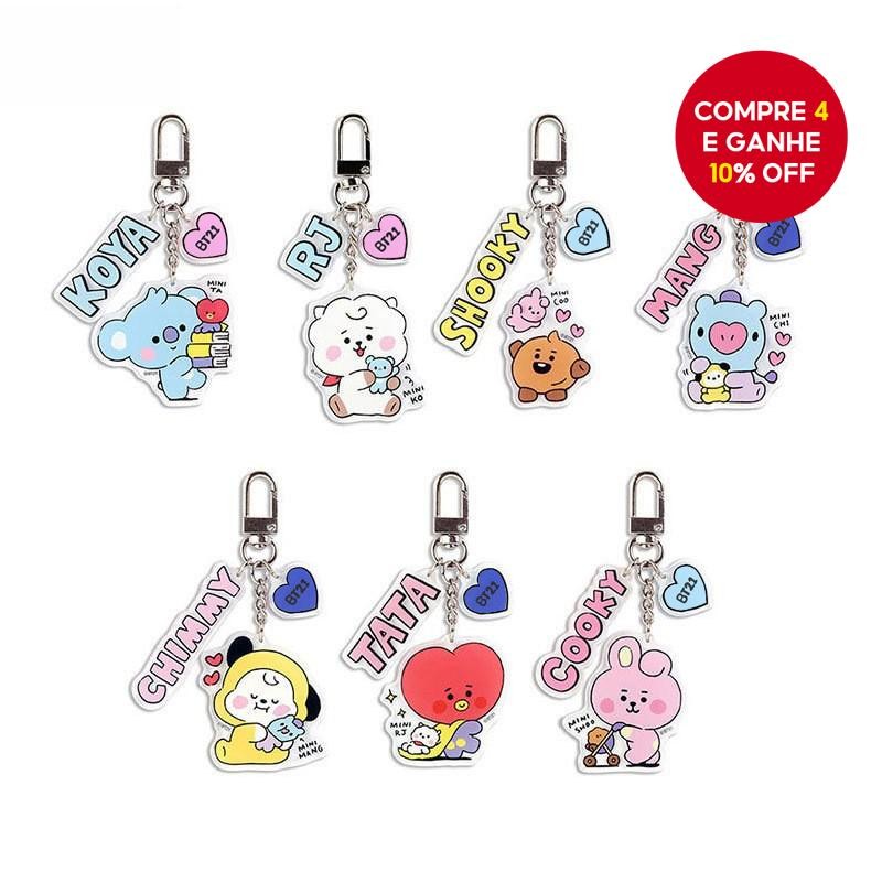 Lovely Cartoon Acrylic Keychain Schoolbag Pendant Gift for Boys and Girls Spring Festival New Year Decoration