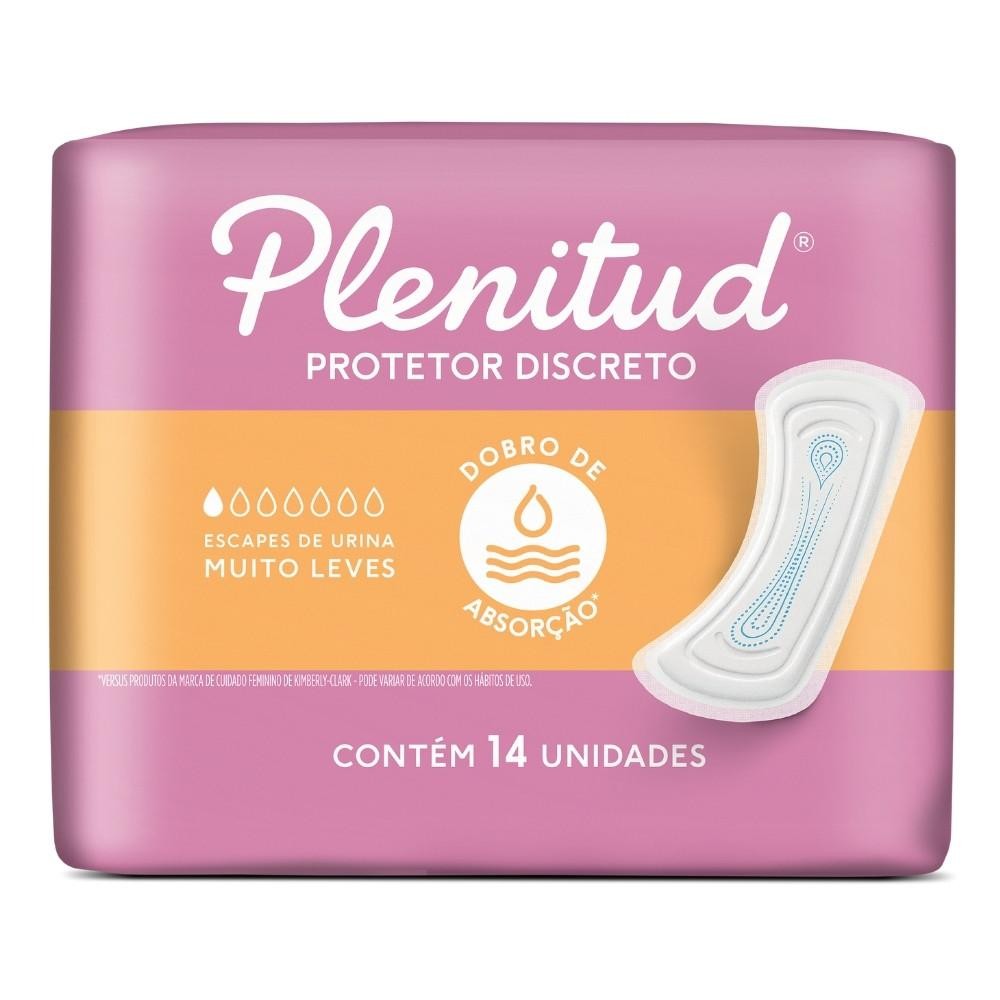 PROTETOR PLENITUD FEMME DISCRETO 14 UNIDADES em Oferta na Shopee
