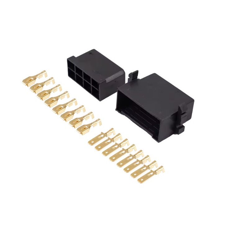 Conector Elétrico 8 Vias com Terminais Permak