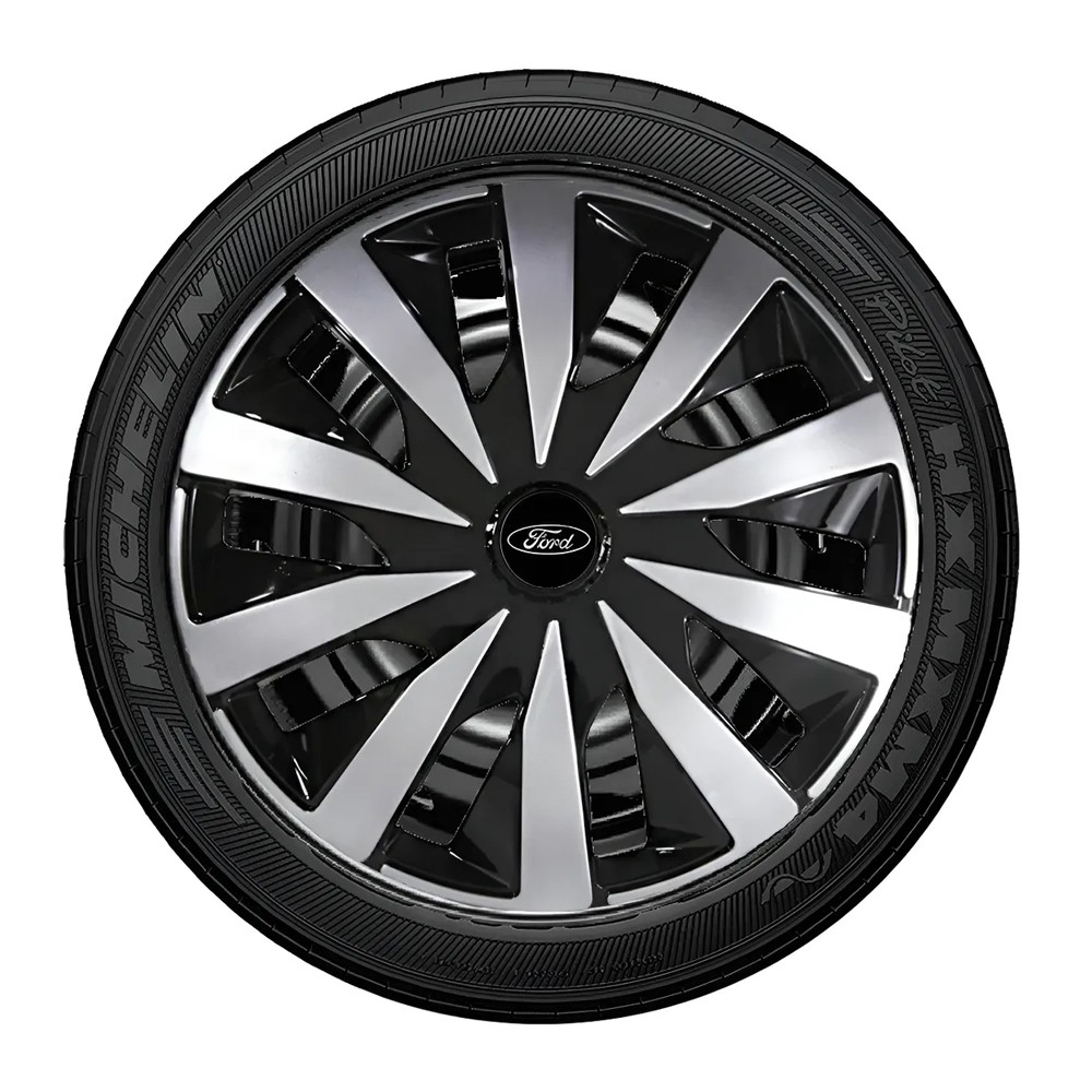 Jogo 4 Calotas Esportiva Aro 13 14 15 Universal Ford Volkswagen Chevrolet Fiat Modelo Novo Seven