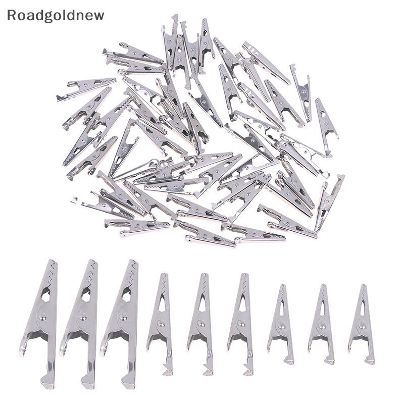 RGN 50 Peças Clipes De Jacaré Clipe De Metal Prateado 28mm 35mm 45mm Para Testes Elétricos Teste De Bateria NW