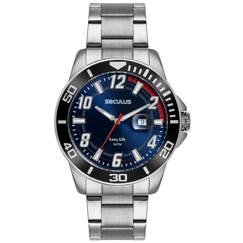 RELÓGIO SECULUS MASCULINO PRATA LONGLIFE 44211G0SVNA1 em Oferta na Shopee