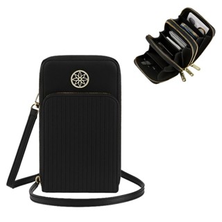 bolsa bolsinha carteira feminina porta celular com 3 divisorias transversal em Oferta na Shopee