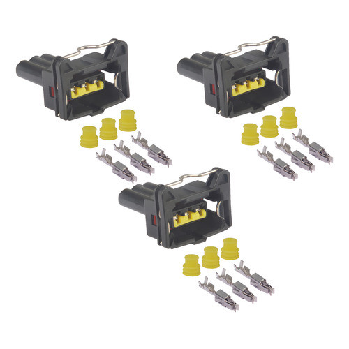 3 X Conector Bobina Gol Mi Rotação Palio 3 Vias Desmontado