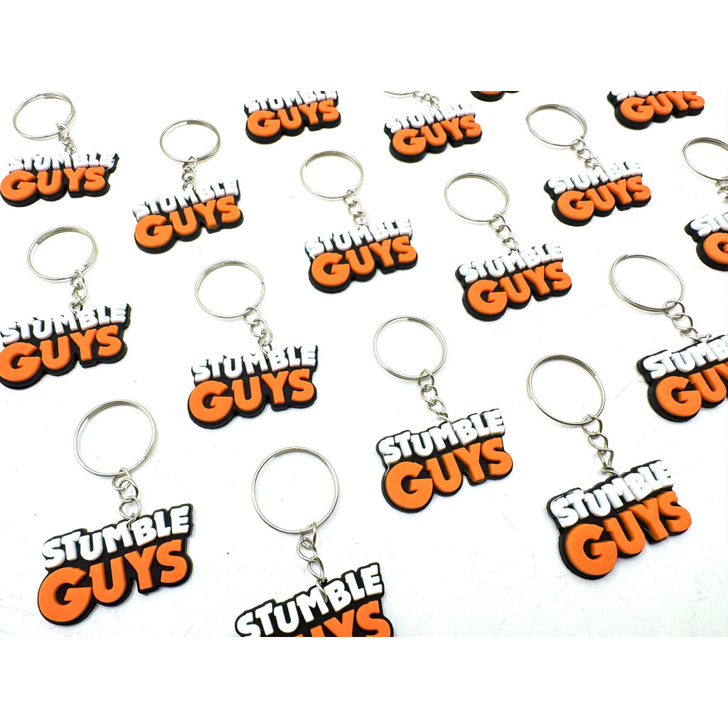 Kit 10 Lembrancinhas Stumble Guys Chaveiro Emborrachado