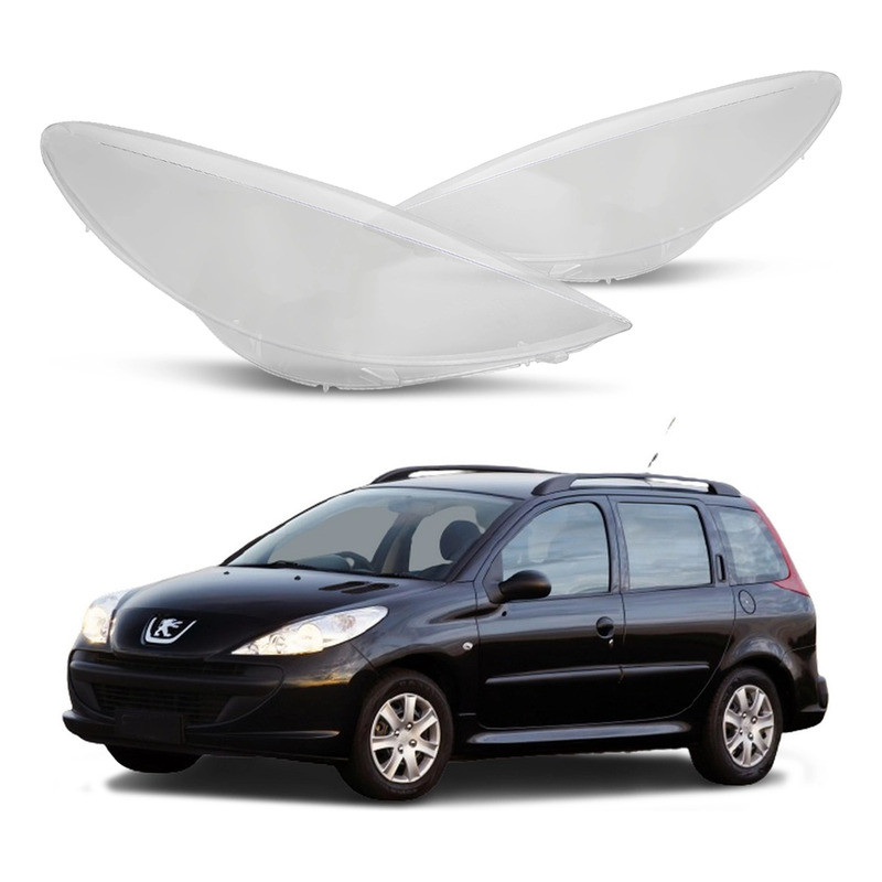 Par Lente Farol Dianteiro Peugeot 207 Sw 1.4 1.6 2008 A 2013