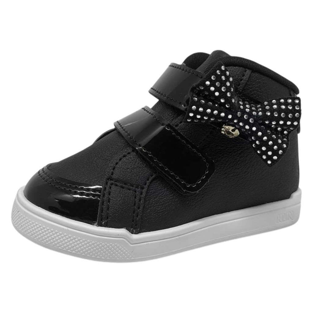 Bota Casual Infantil Menina Conforto Laço Strass Sky Klin
