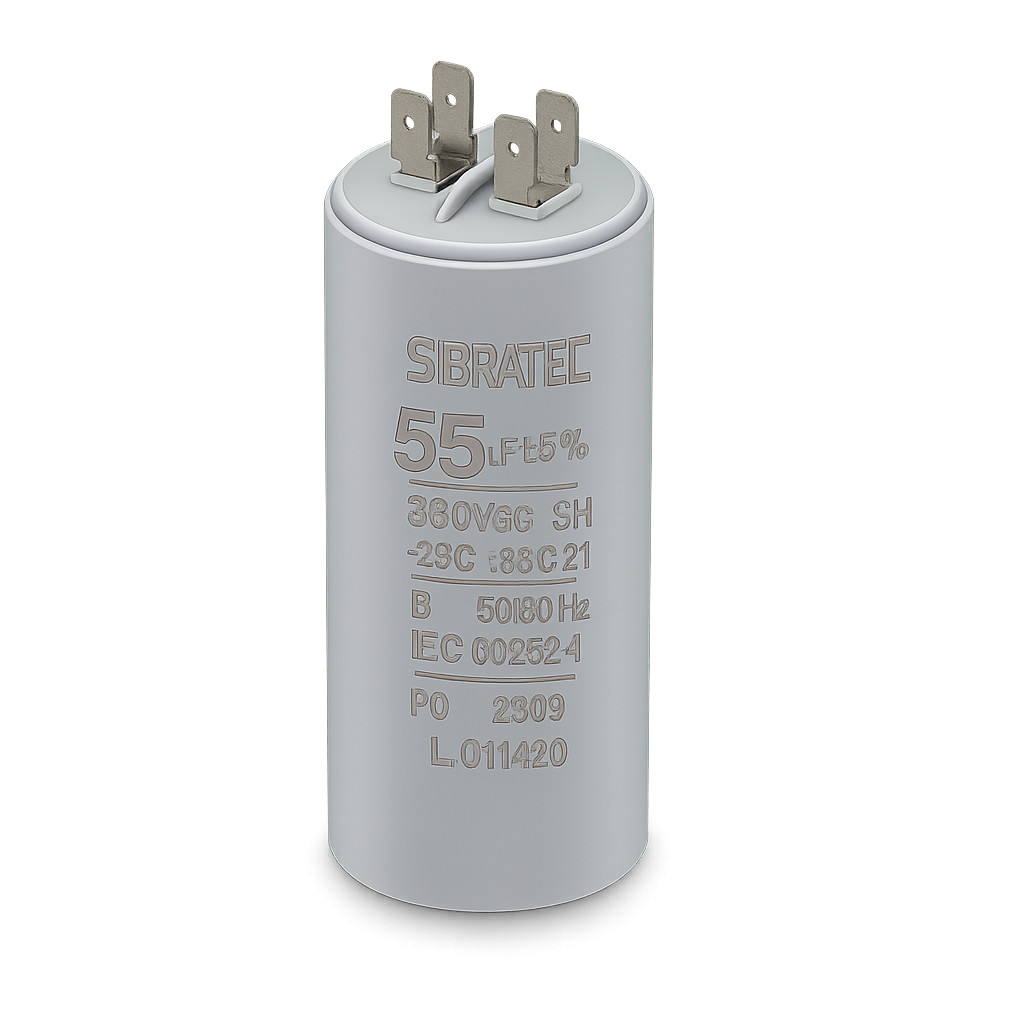 CAPACITOR PERMANENTE TERMINAL  55,0 UF/380V