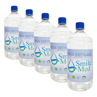 Kit 5 Água Destilada 1 Litros Para Autoclave, Cpap em Oferta na Shopee