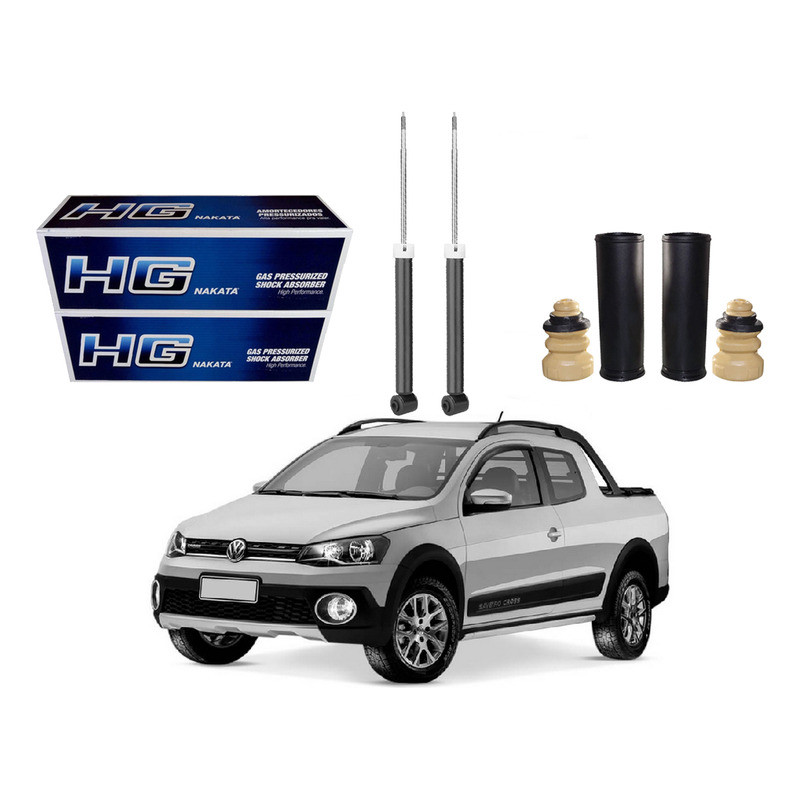 Kit Amortecedor Traseiro, Saveiro Cross G6 1.6 2014 A 2016 em Oferta na Shopee