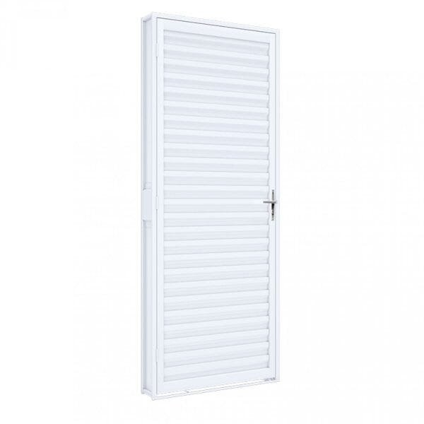 Porta de Aço de Giro Laminada 215x70cm Riobras Branco