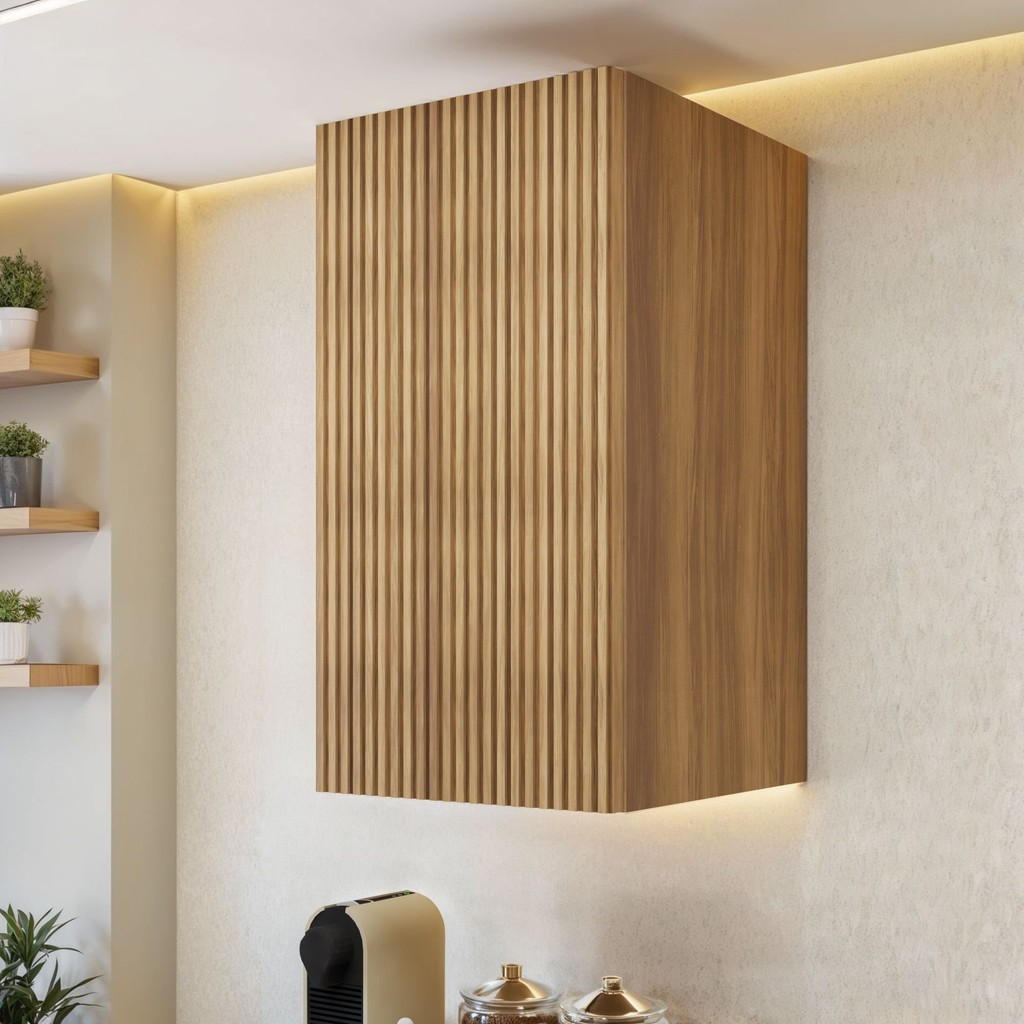 Armário Aéreo 1 Porta  Rainha 40Cm 100% Mdf Nature em Oferta na Shopee