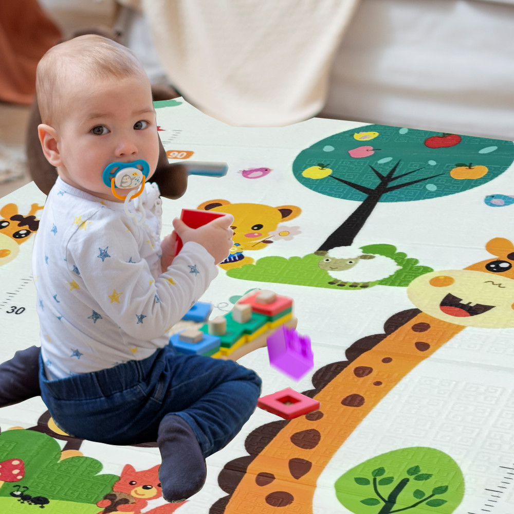 Tapete Interativo Dupla Face Infantil Impermeável Dobrável Dia das Crianças - AlvesPlastic
