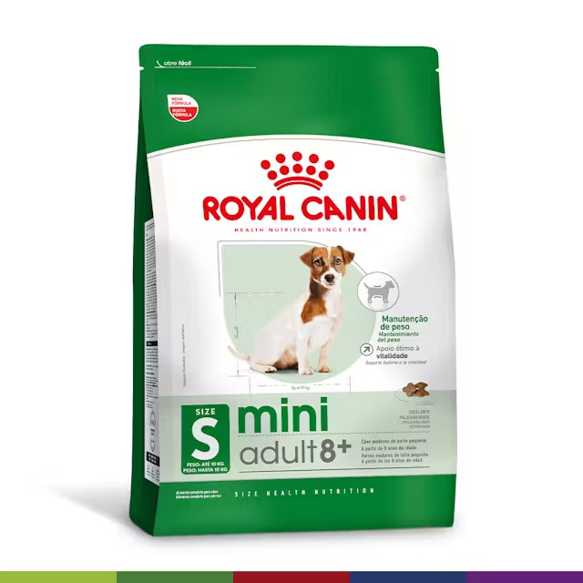 Ração Royal Canin Mini Adulto 8+ para Cães - 7,5kg